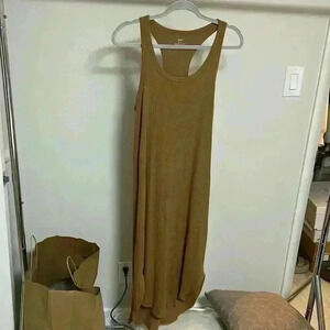 Aerie Racerback Ribbed Midi Tank Dress